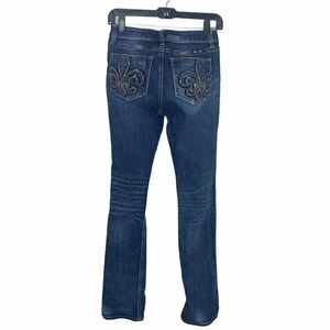 Miss Me fleur de lis slim boot jeans size 25